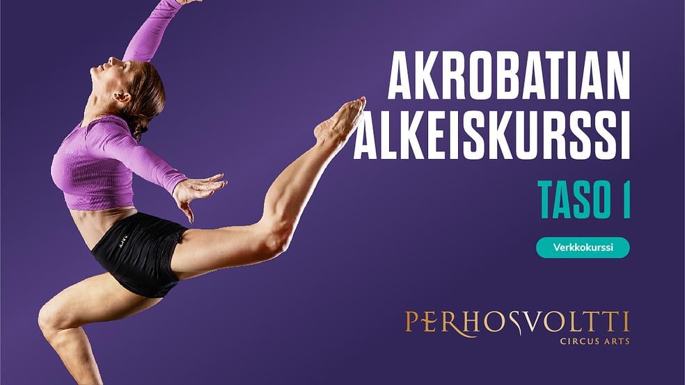 Akrobatian alkeiskurssi taso 1 by Perhosvoltti Circus Arts 